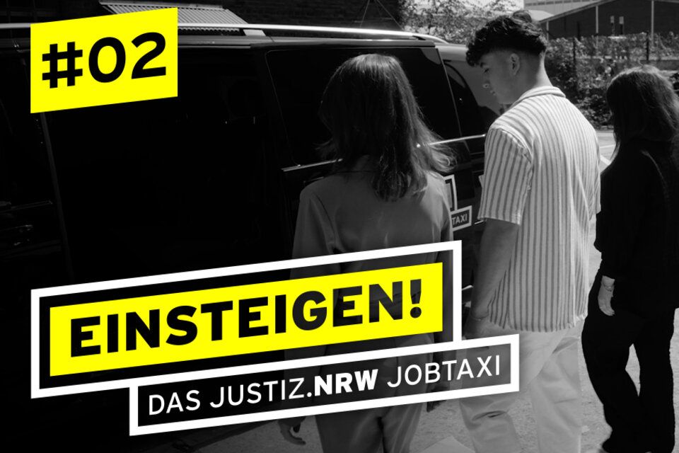 Einsteigen! Das Justiz.NRW Jobtaxi